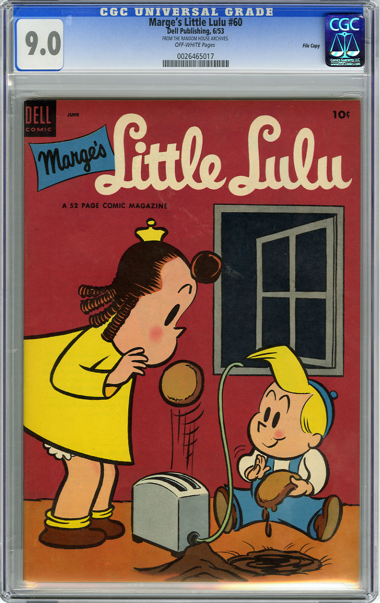 MARGE'S LITTLE LULU #60 CGC VF/NM 9.0 - OW pg FILE COPY