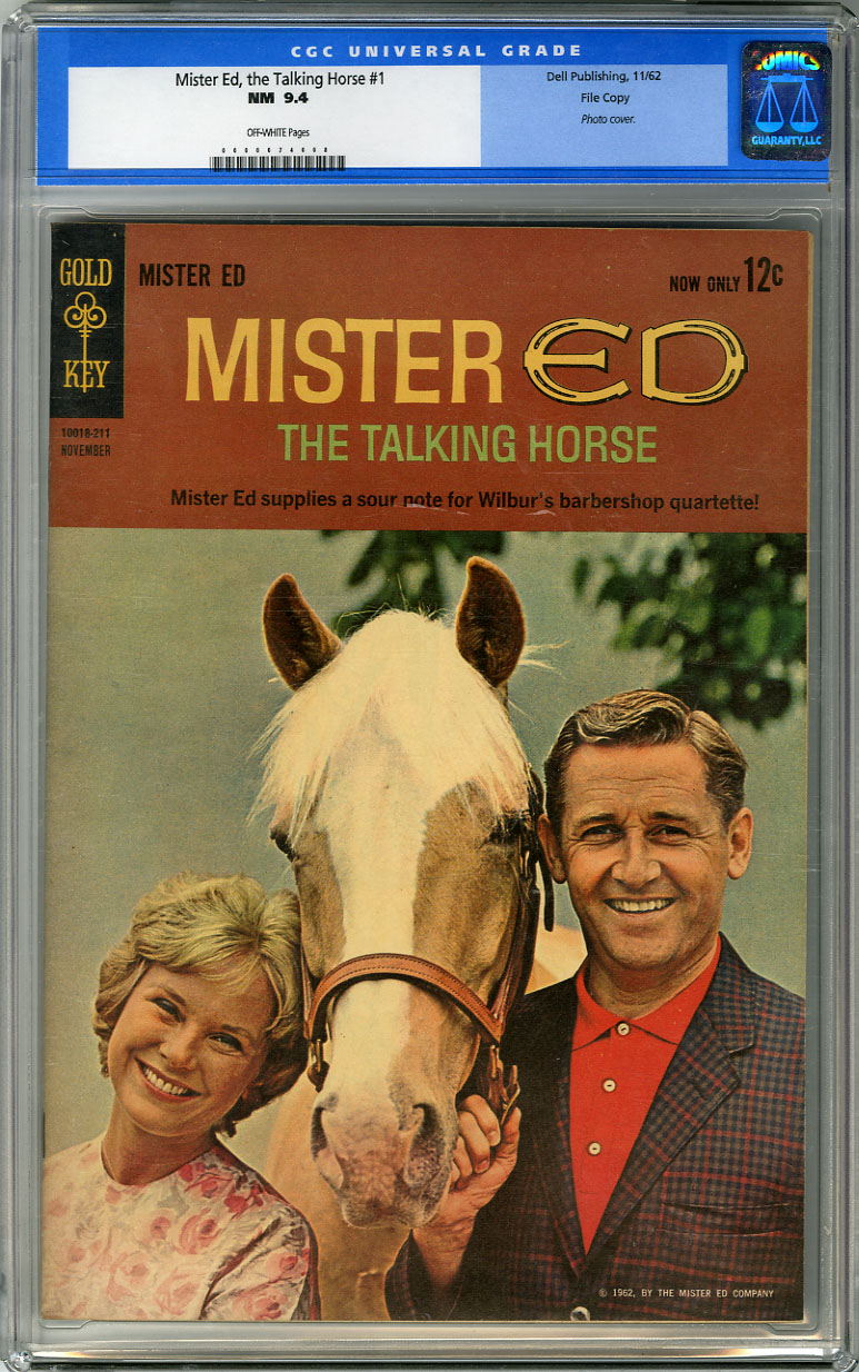 MISTER ED THE TALKING HORSE #1 (1962) CGC NM 9.4  OW pg