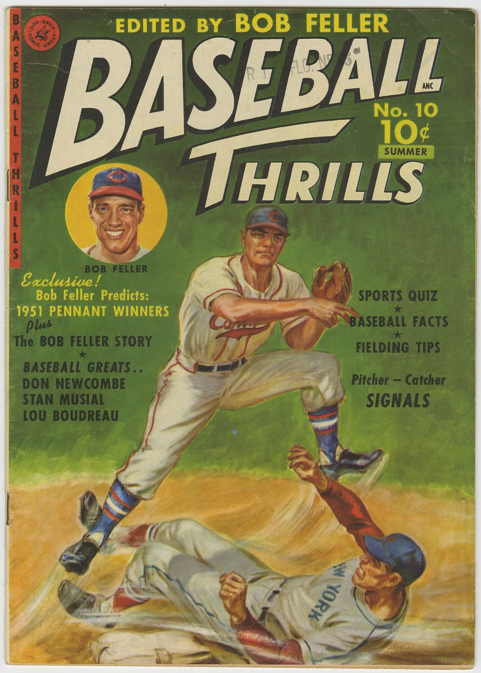 BASEBALL THRILLS #10 (1st issue!)  FELLER MUSIAL