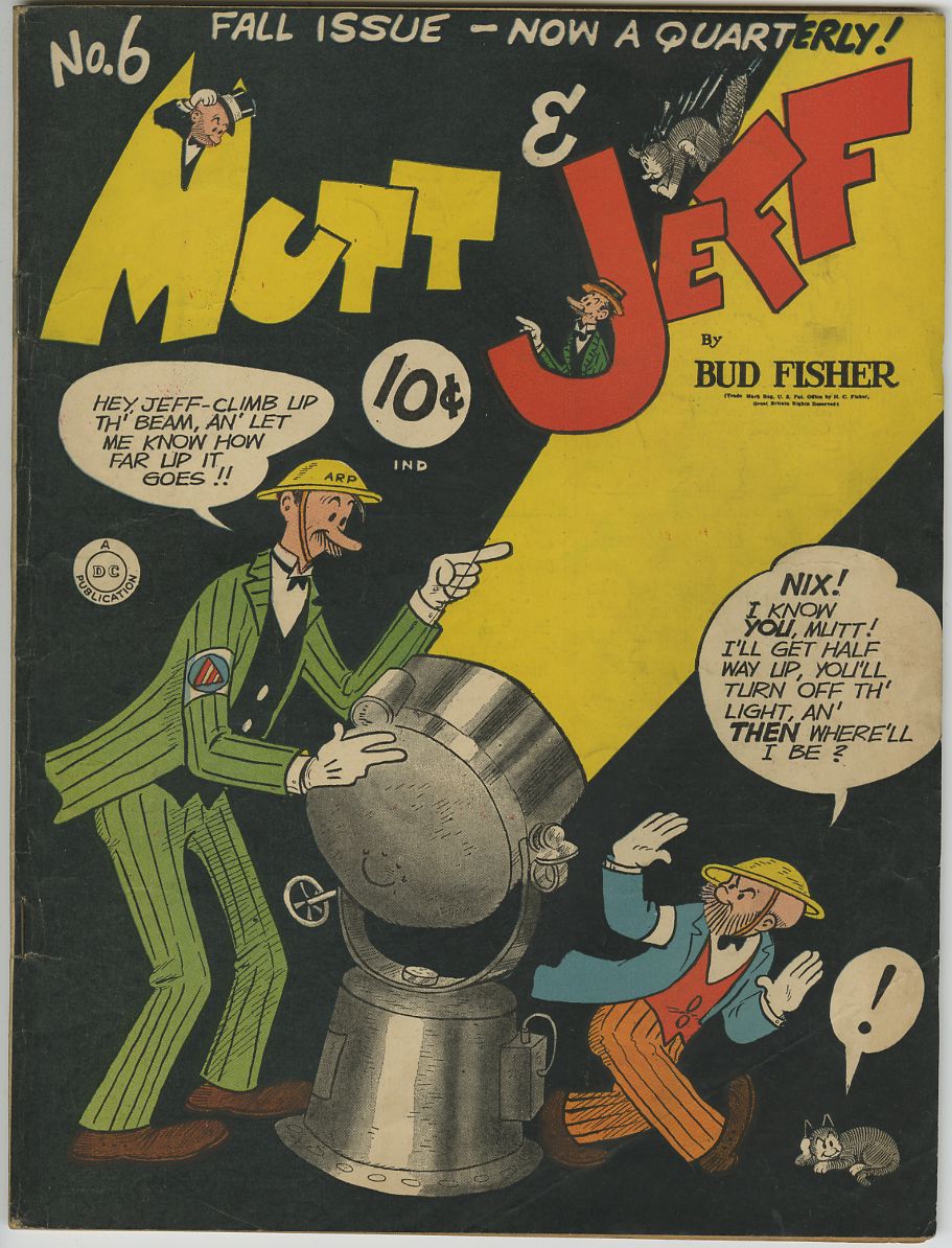MUTT & JEFF #6 - 1942 DC Bud FISHER Art - "D" Copy