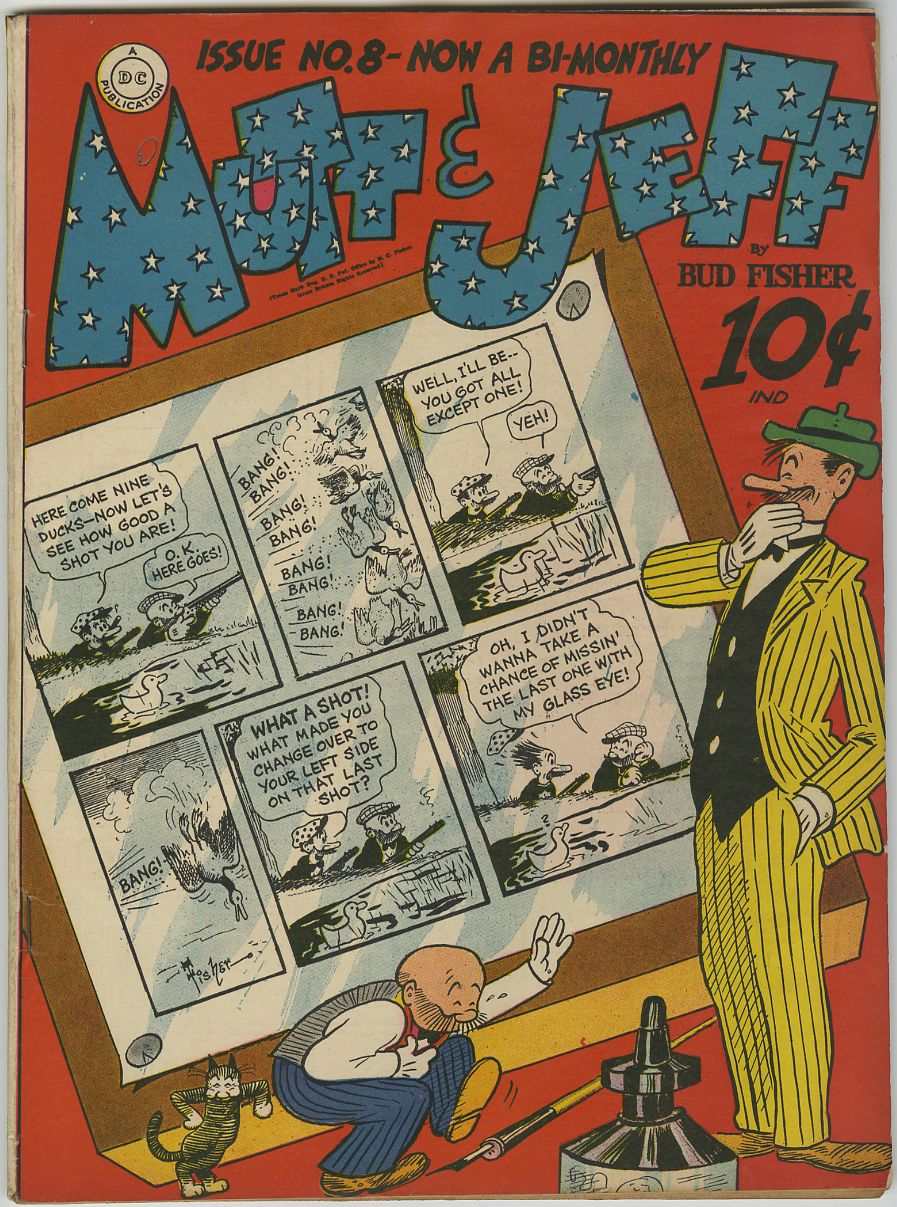 MUTT & JEFF #8 - 1943 DC Bud FISHER Art - "D" Copy