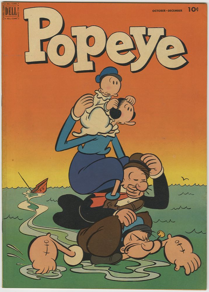POPEYE #22 - 1952 DELL Bud SAGENDORF Art - "D" Copy