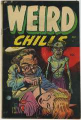 WEIRD CHILLS #1 - BLOOD TRANSFUSION COVER! - 1954