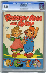 FOUR COLOR #  5 RAGGEDY ANN (1942) CGC VF 8.0 OWW Pgs
