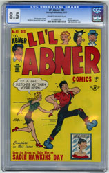 LI'L ABNER #61 (#1) (1947) CGC VF+ 8.5 COW Pgs AL CAPP
