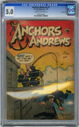 ANCHORS ANDREWS #1 (1953) VG/FN 5.0 COW Pgs DOUBLE CVR