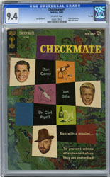 CHECKMATE #1 (1962) CGC NM 9.4 OW Pgs TV SERIES McCLURE