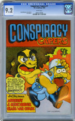 CONSPIRACY CAPERS #1 (1969) CGC NM- 9.2 WHT Pgs LYNCH