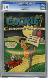 COOKIE #4 (1947) CGC VF 8.0 LTOW Pages