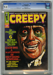 CREEPY #26 (1969) CGC NM/MT 9.8 OW Pgs LON CHANEY CVR