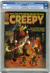 CREEPY #68 (1975) CGC NM+ 9.6 OWW Pgs CHRISTMAS CVR