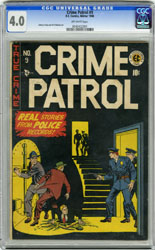 CRIME PATROL #9 (1948) CGC VG 4.0 OW Pgs JOHNNY CRAIG
