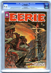 EERIE #28 (1970) CGC NM+ 9.6 OW Pgs BOYETTE Alien Cover