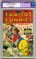 FAMOUS FUNNIES #154 (1948) CGC APP VF+ 8.5 OW Pgs SLT P