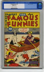 FAMOUS FUNNIES #155 (1947) CGC VF/NM 9.0 COW Pgs