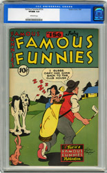 FAMOUS FUNNIES #156 (1947) CGC VF/NM 9.0 OW Pgs