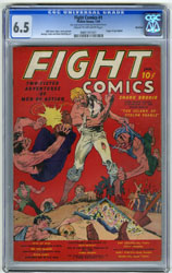 FIGHT COMICS #1 (1940) CGC FN+ 6.5 COW EISNER ROCKFORD
