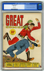 GREAT COMICS #1 (1941) CGC VF 8.0 OW Pgs GREAT ZARRO