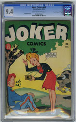 JOKER COMICS #13 (1943) CGC NM 9.4 COW Pgs "D" COPY