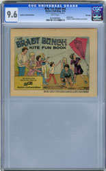 KITE FUN BOOK BRADY BUNCH (1976) CGC NM+ 9.6 WHT Pgs