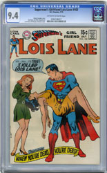LOIS LANE #102 (1970) CGC NM 9.4 OWW Pgs SWANDERSON CVR