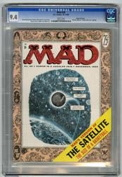 MAD #26 (1955) CGC NM 9.4 WHT Pgs GAINES FILE Kovacs