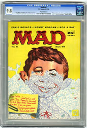 MAD #41 (1958) CGC NM/MT 9.8 OW Pgs KELLY FREAS Cover