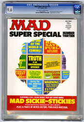 MAD SUPER SPECIAL #13 (1974) CGC NM+ 9.6 OWW Pgs