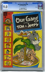 OUR GANG COMICS #45 (1948) CGC VF/NM 9.0 COW Pgs FILE