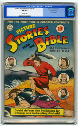 PICTURE STORIES FROM THE BIBLE #2 CGC NM 9.4 OW DC 1942