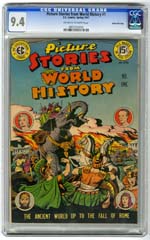 PICTURE STORIES FROM WORLD HISTORY #1 (1947) CGC NM 9.4