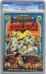 PICTURE STORIES FROM SCIENCE #2 CGC VF/NM 9.0 COW 1947