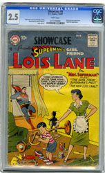 SHOWCASE #9 LOIS LANE (1957) CGC GD+ 2.5 WHT Pgs 1st LL