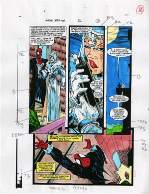 COLOR GUIDE FOR SPIDER-MAN #322 PAGE 18 Todd McFARLANE