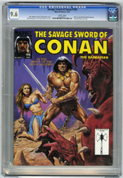 SAVAGE SWORD OF CONAN #198 (1992) CGC NM+ 9.6 WHT Pgs