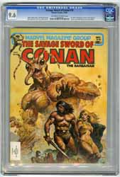 SAVAGE SWORD OF CONAN  #70 (1981) CGC NM+ 9.6 OWW Pgs