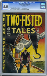 TWO-FISTED TALES #18 (#1) (1950) CGC VG/FN 5.0 OW KURTZ