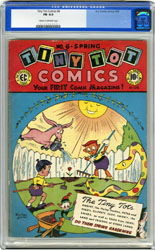 TINY TOT COMICS # 6 (1947) CGC FN 6.0 COW Pgs GELLER
