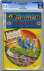 TINY TOT COMICS # 9 (1947) CGC VF- 7.5 OW Pgs