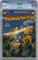 TOMAHAWK #1 (1950) CGC FN+ 6.5 OWW Pgs FRED RAY Cover