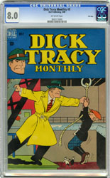 DICK TRACY MONTHLY # 5 (1948) CGC VF 8.0 OW Pg FILE