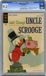 UNCLE SCROOGE #41 CGC NM- 9.2 OWW Pgs Piggy Bank 1963