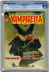 VAMPIRELLA #12 (1971) CGC NM+ 9.6 OW Pgs SANJULIAN Cvr