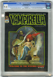 VAMPIRELLA #15 (1972) CGC NM/MT 9.8 OW Pg SANJULIAN Cvr