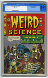 WEIRD SCIENCE #14 (#3) CGC NM+ 9.6 OWW Pgs GAINES 1950