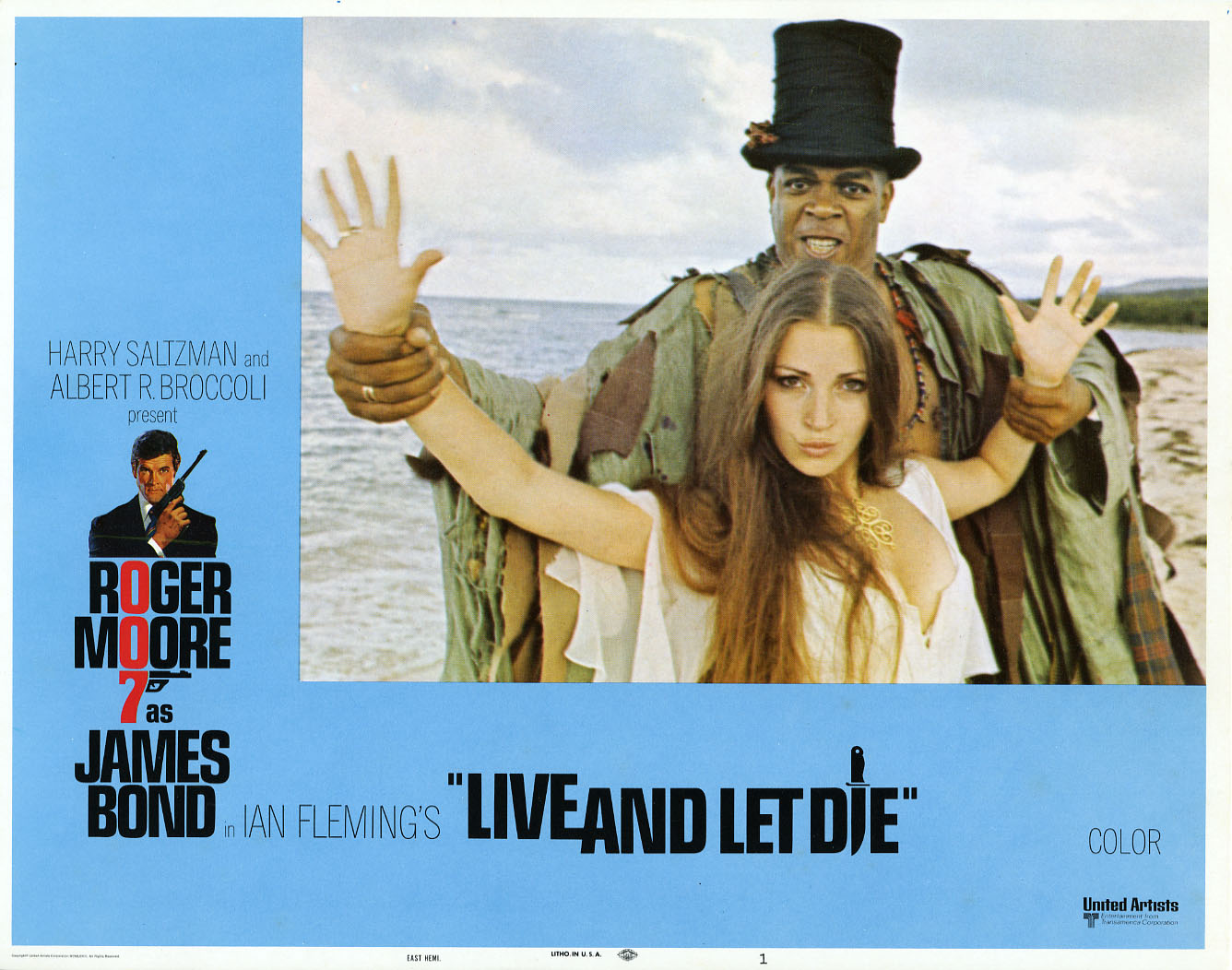 LIVE AND LET DIE Lobby card Set - (1973) JAMES BOND