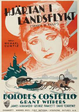 HEARTS IN EXILE - 1929 SWEDISH 1-SHEET - in RUSSIA