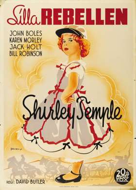 THE LITTLEST REBEL 1935 SWEDISH 1-SHEET SHIRLEY TEMPLE