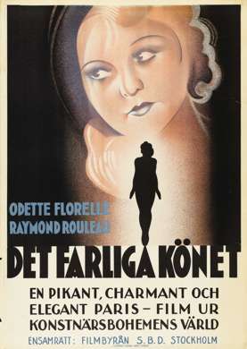 THE NAKED WOMAN - 1932 SWEDISH ONE SHEET Poster