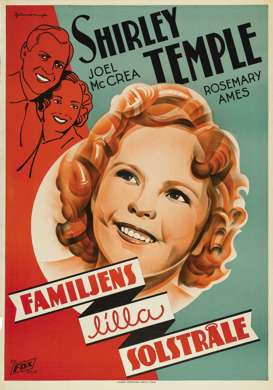 OUR LITTLE GIRL 1935 SWEDISH 1-SHEET SHIRLEY TEMPLE